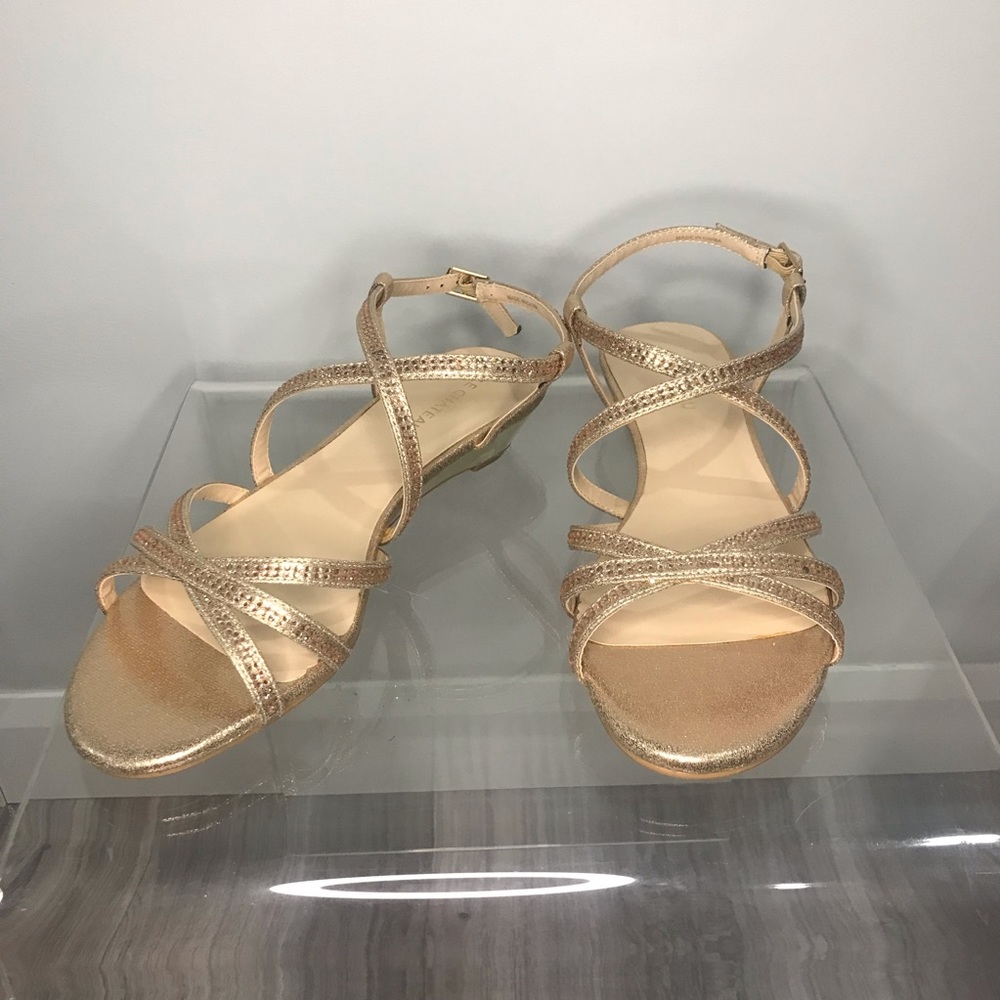 COPY - Rose Gold Embellished Sandals